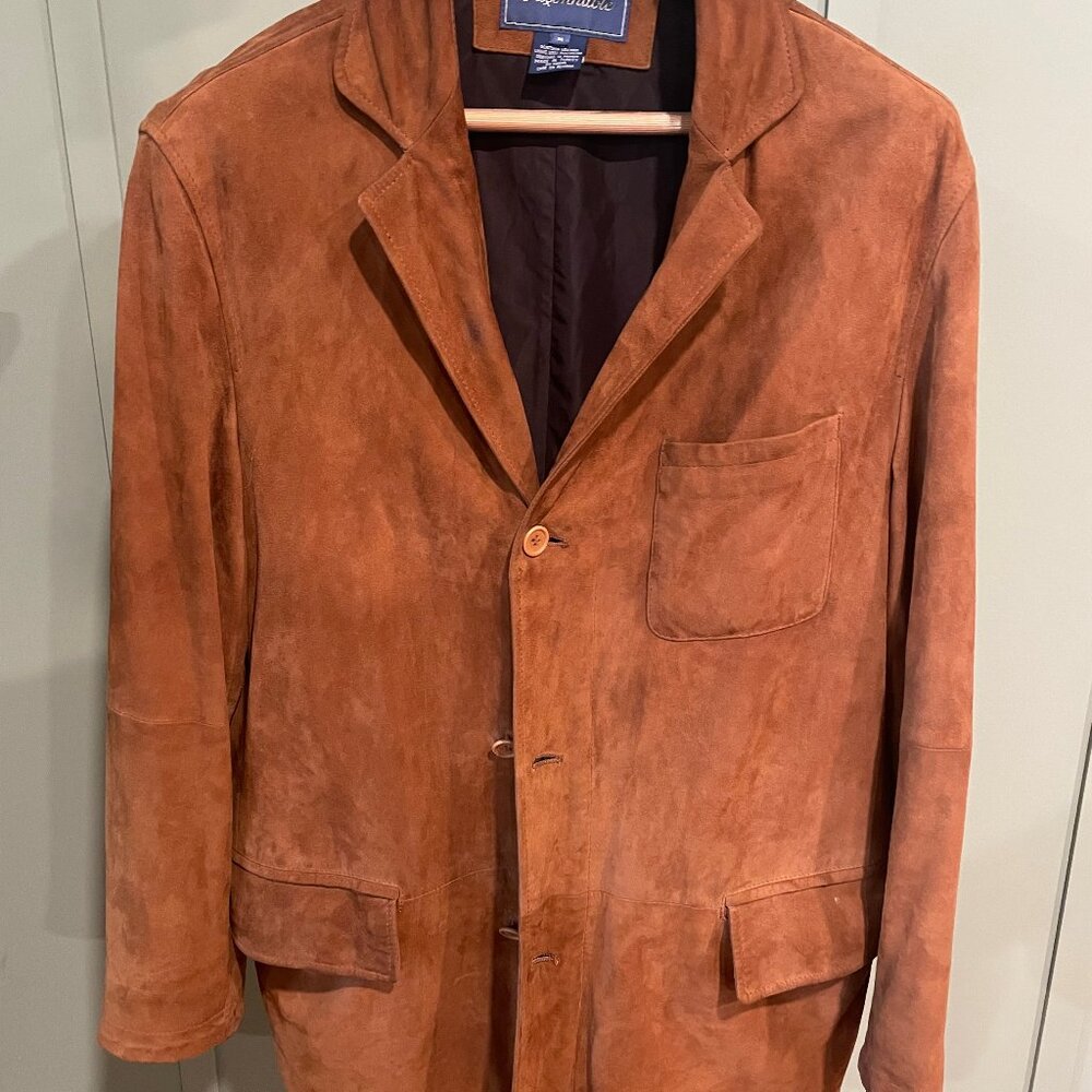 Faconnable Men's Leather Coat